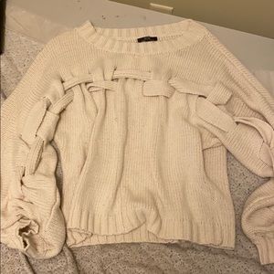 Cream sweater